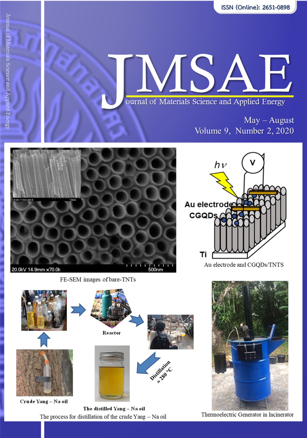 					View Vol. 9 No. 2 (2020): Journal of materials science and applied energy (May – August)
				