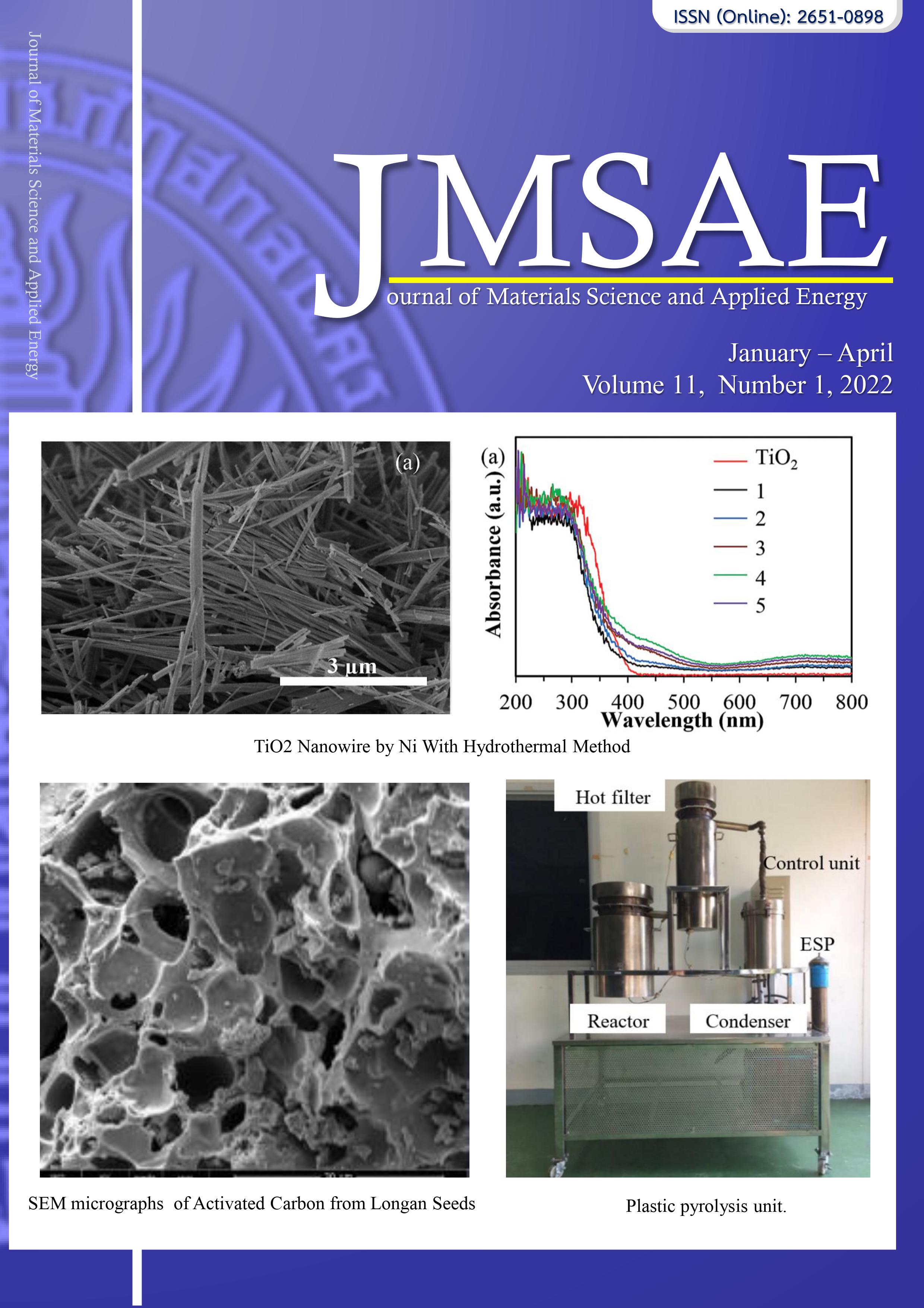					View Vol. 11 No. 1 (2022): Journal of materials science and applied energy (January – April)
				