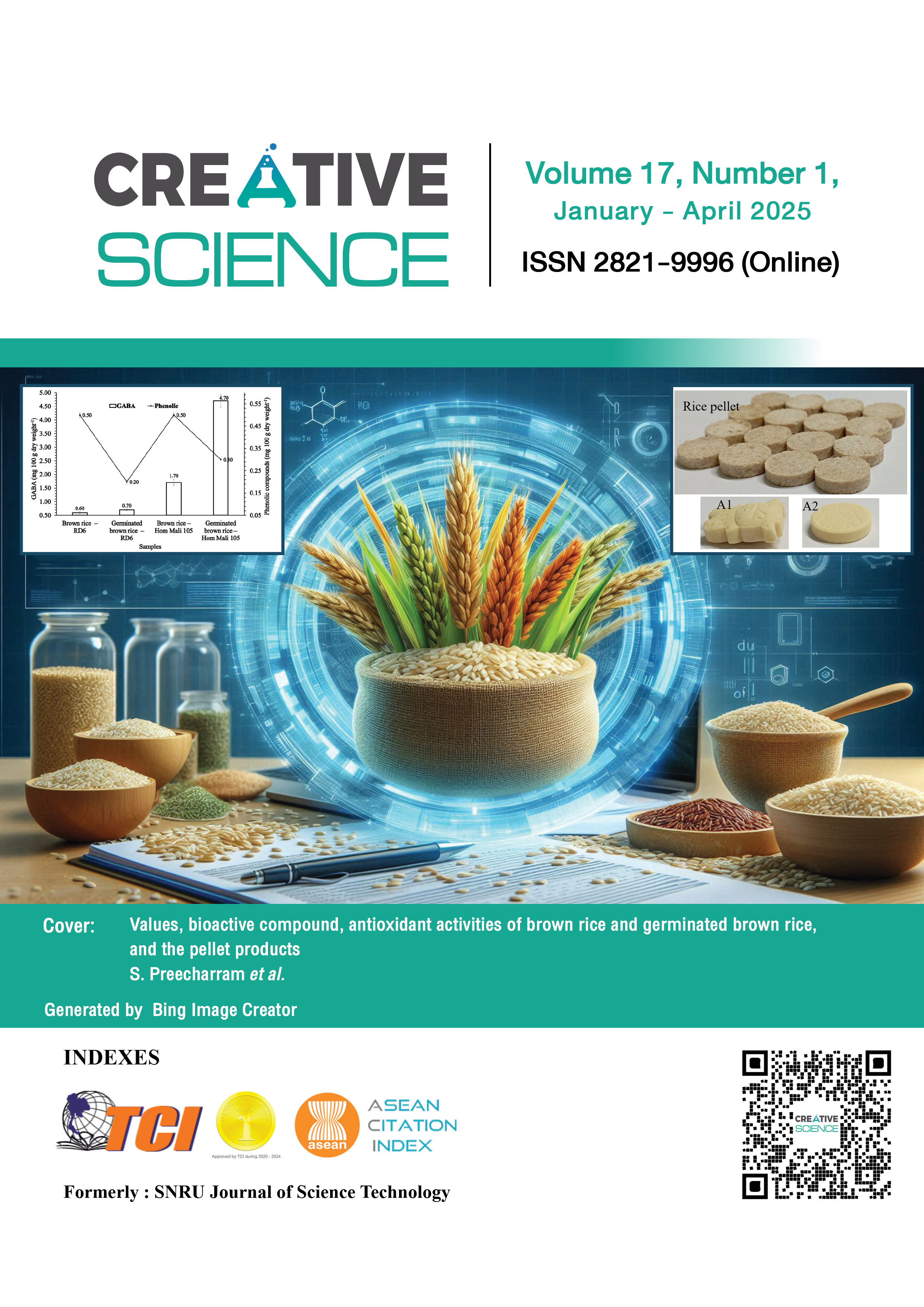 					View Vol. 17 No. 1 (2025): Creative Science (January - April 2025) (Upcoming Issue)
				