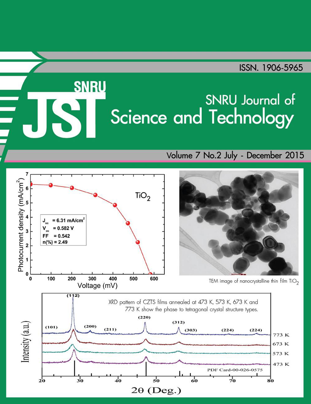 					View Vol. 7 No. 2 (2015): SNRU Journal of Science and Technology
				